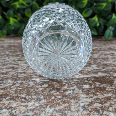 Vintage Cut Glass Crystal Vase Bottle