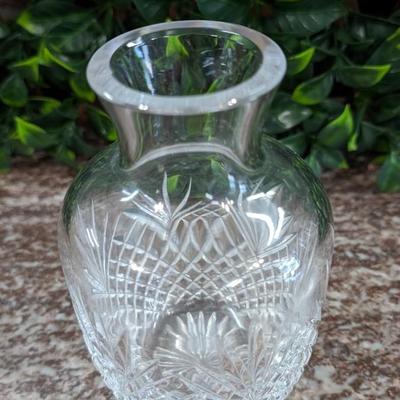 Vintage Cut Glass Crystal Vase Bottle