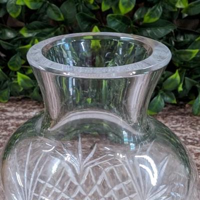 Vintage Cut Glass Crystal Vase Bottle