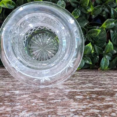 Vintage Cut Glass Crystal Vase Bottle