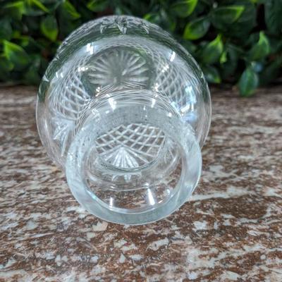 Vintage Cut Glass Crystal Vase Bottle