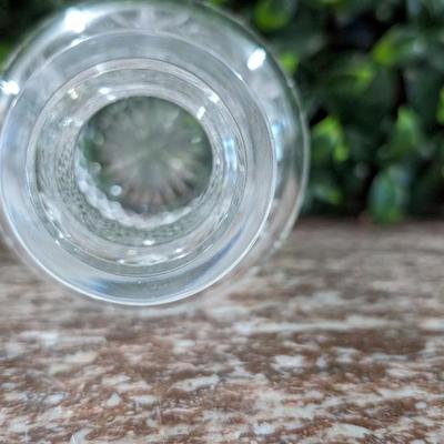 Vintage Cut Glass Crystal Vase Bottle