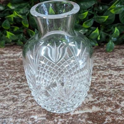Vintage Cut Glass Crystal Vase Bottle