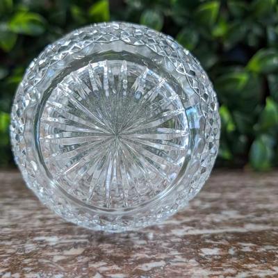 Vintage Cut Glass Crystal Vase Bottle