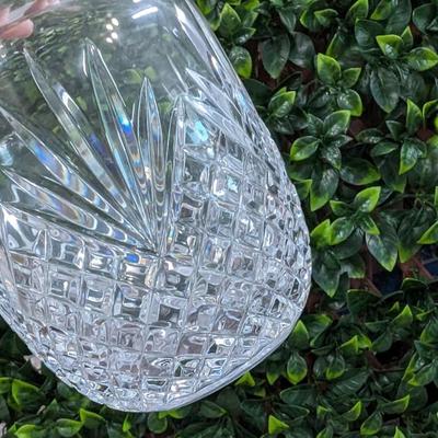 Vintage Cut Glass Crystal Vase Bottle