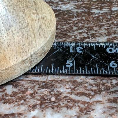 White Marble Hexagon Cake Stand Wooden Pedestal