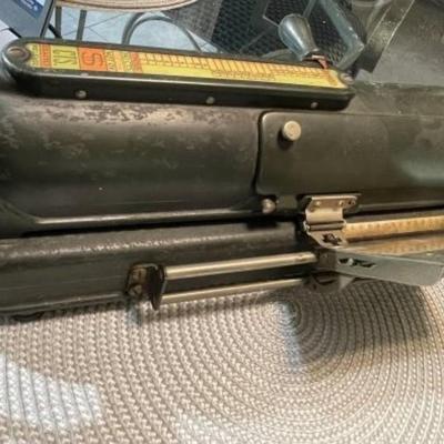 Todd Protectograph Co. Hand Crank Check Writer Early 1900's in Good Preowned Condition 16" Long.