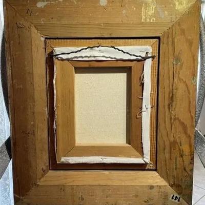 Vtg Original Oil Painting on Canvas Bright Floral Art Signed by G. Broliers and Nicely Framed. (Frame Size 16" x 18").