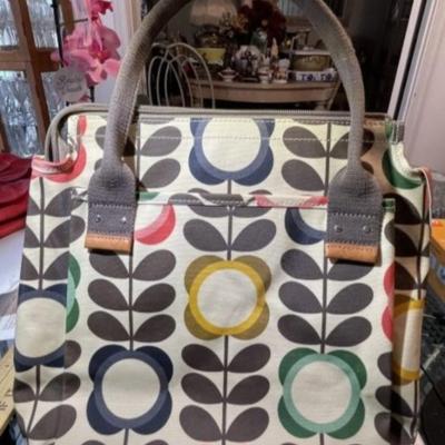 Scarce Original Orla Kiely Multi-Color Designer Tote Handbag in Hardly Ever Used Condition.