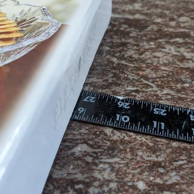 Glass Crystal 2 Piece Cracker Condiment Serving Plate