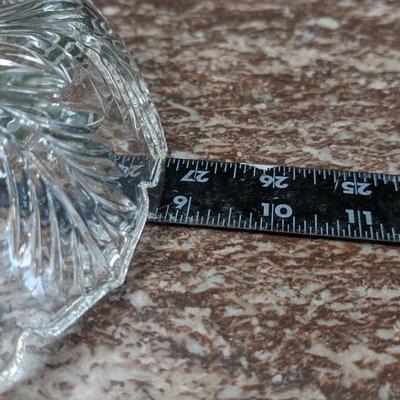 Glass Crystal 2 Piece Cracker Condiment Serving Plate