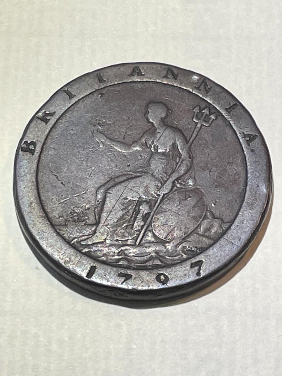 Great Britain 1797 Penny Coin George III Penny/Cartwheel Coin #3 as ...