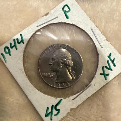 1944 P GEORGE WASHINGTON.25c silver CVF