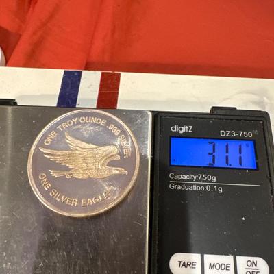 ONE TROY OUNCE .999 silver