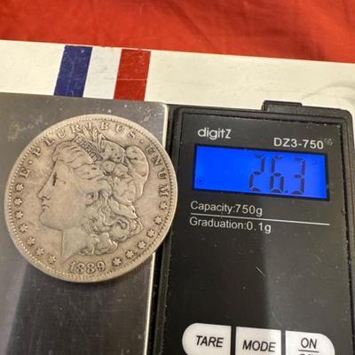 1889 O Morgan 26.3 XVF SILVER U S COIN