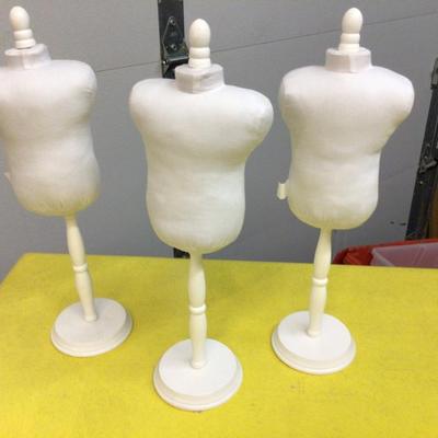 Three Miniature Dress Forms
