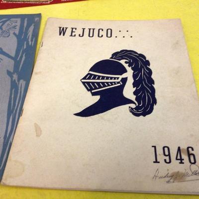 Vintage Annuals and Dickinson Felt Flag