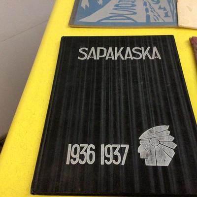 Vintage Annuals and Dickinson Felt Flag