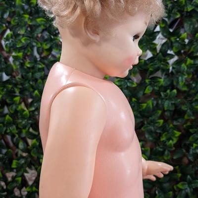 Vintage Eugene Doll 1978 53100 Jacket Gray Handmade Shorts Overalls Pinned