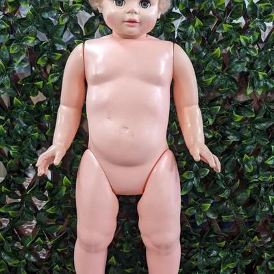 Vintage Eugene Doll 1978 53100 Jacket Gray Handmade Shorts Overalls Pinned