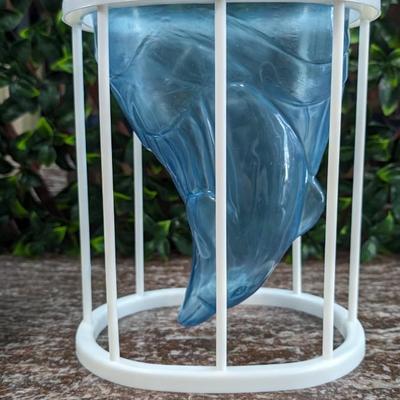 Vintage Ice Art Sculpture Dolphin #93257 Plate Punch Bowl Display