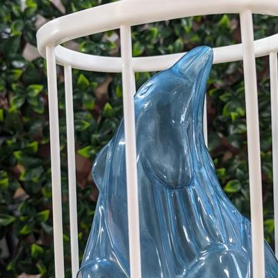 Vintage Ice Art Sculpture Dolphin #93257 Plate Punch Bowl Display