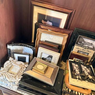 Lot of picture frames