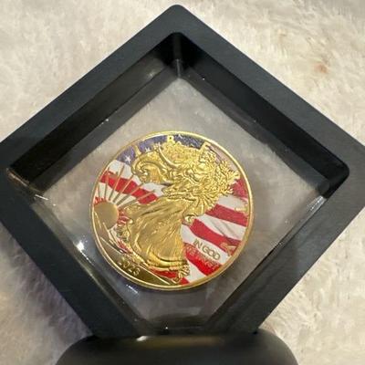 2023 Walking Liberty coin commemorative with show case