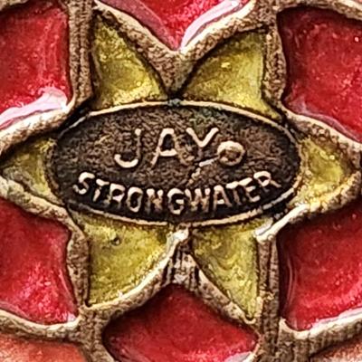 Jay Strongwater Filigree Folding Screen Siddhartha Chinoiserie Tapestry