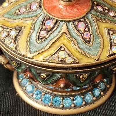 Jay Strongwater Genie Lamp Trinket Holder Box