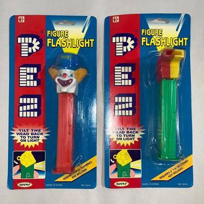 PEZ Lot 10 - Lot of Two (2) PEZ Flashlights, MOC