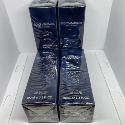 4 NIB Dolce Gabbana Pour Homme Men’s Shower Gel