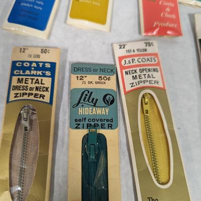 Vintage Coats & Clark's Zippers