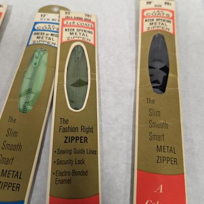 Vintage Coats & Clark's Zippers