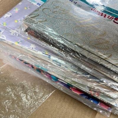 Huge vintage box lot, Vintage wrapped single sheet wrapping paper