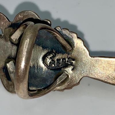 John Coers Cherokee Pawn Silver and Turquoise Kachina Ring