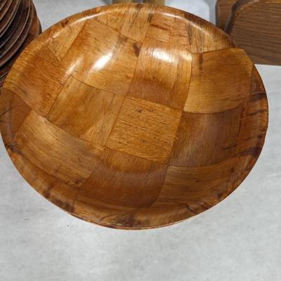Vintage Wooden Bowls & Shakers