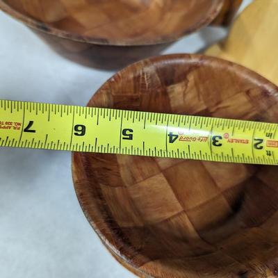 Vintage Wooden Bowls & Shakers