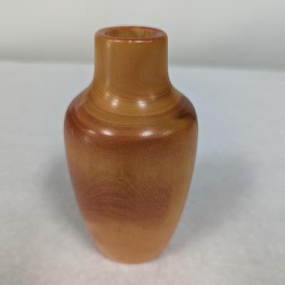 Spinning Aspen Studios Handcrafted Turned Wood Artisan Flower Vase