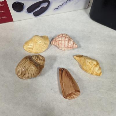 Brookstone Wine Opener, Set Shells, & Makeup Case