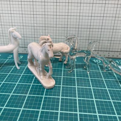 Hand blown glass animal figurines