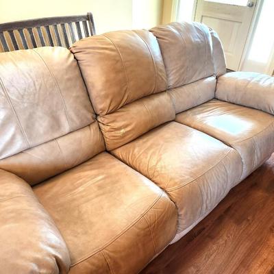 Lot #73 Sofa/Double Recliner - Taupe