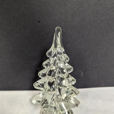 Vintage Clear Crystal Solid Art Glass