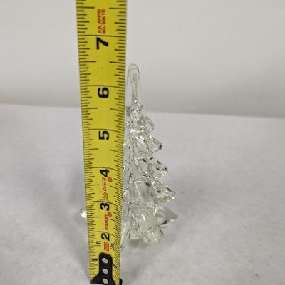 Vintage Clear Crystal Solid Art Glass