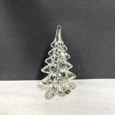 Vintage Clear Crystal Solid Art Glass