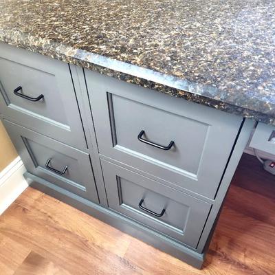 Lot #75 Custom Office Desk with Granite Top