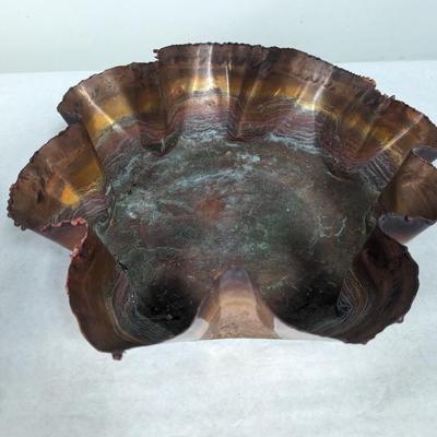Copper Flower Sculpture Water Fountain