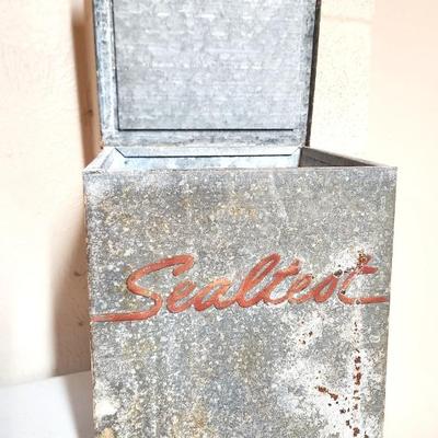 Lot #77 Antique Sealtest Galvanized Metal Porch Box