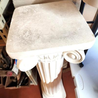 Lot #78 Decorative White Plater Greek-Style Column