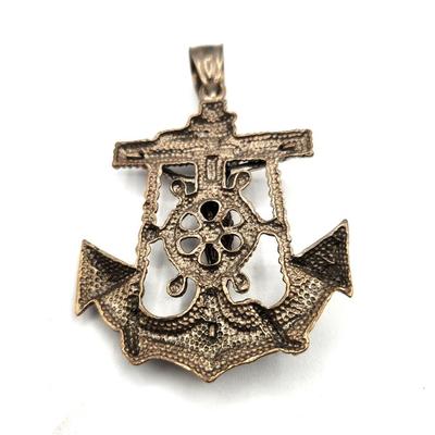 Lot #79D Sterling Silver Fisherman's Cross - vintage